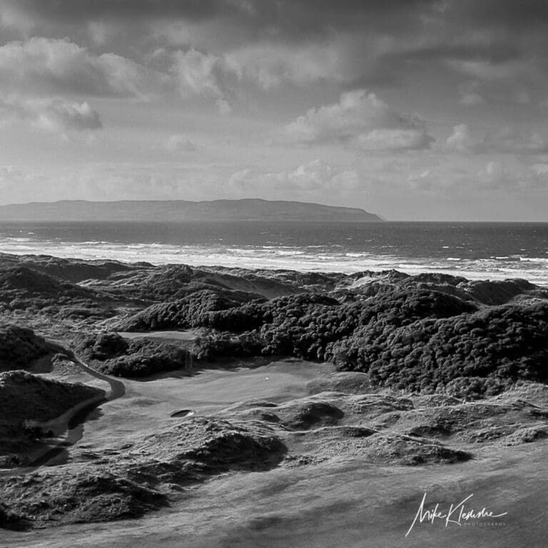Portstewart Black and White Golf Art | Monochrome Collection