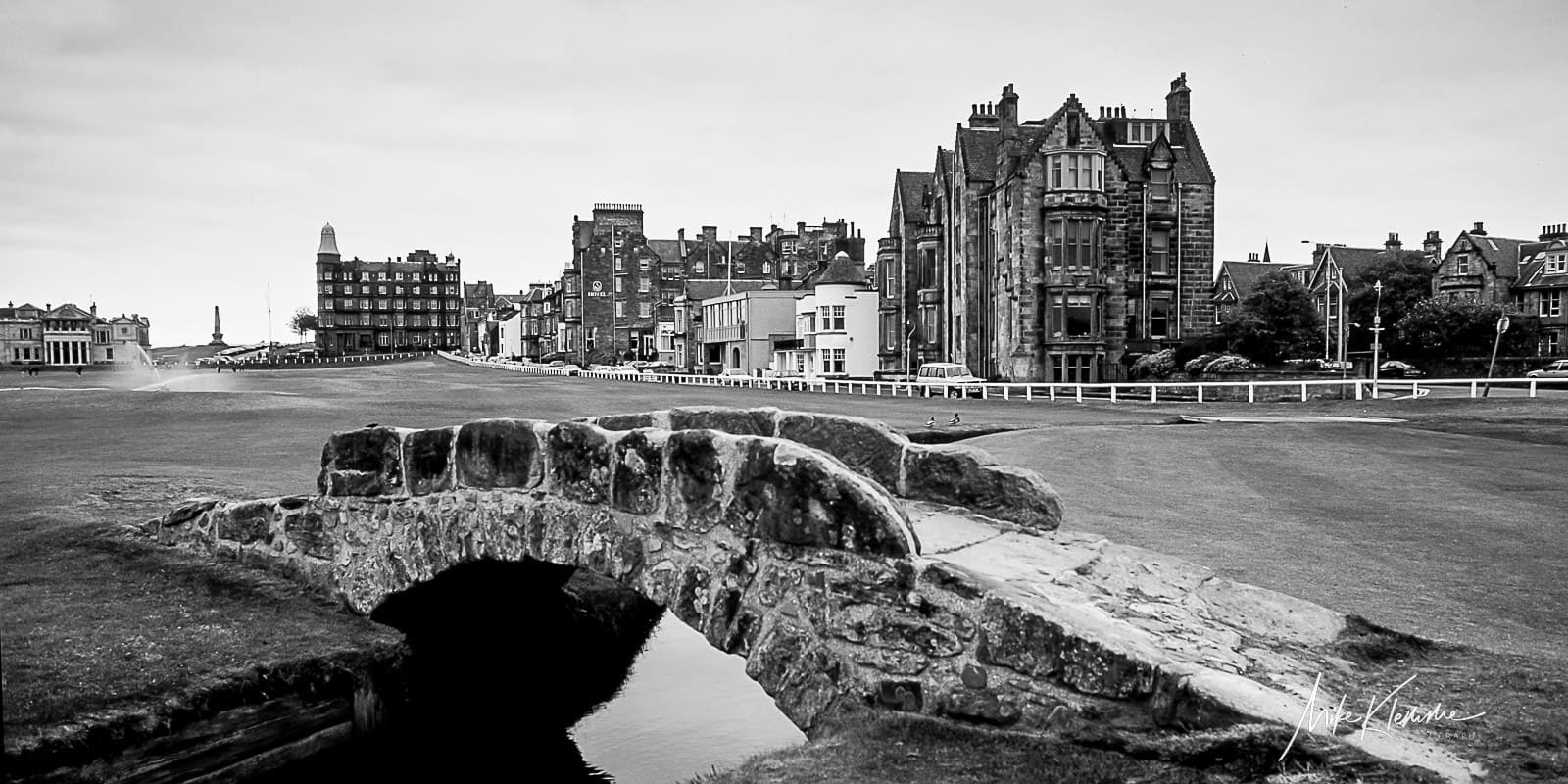 Swilcan Bridge Black and White Golf Art | Monochrome Collection