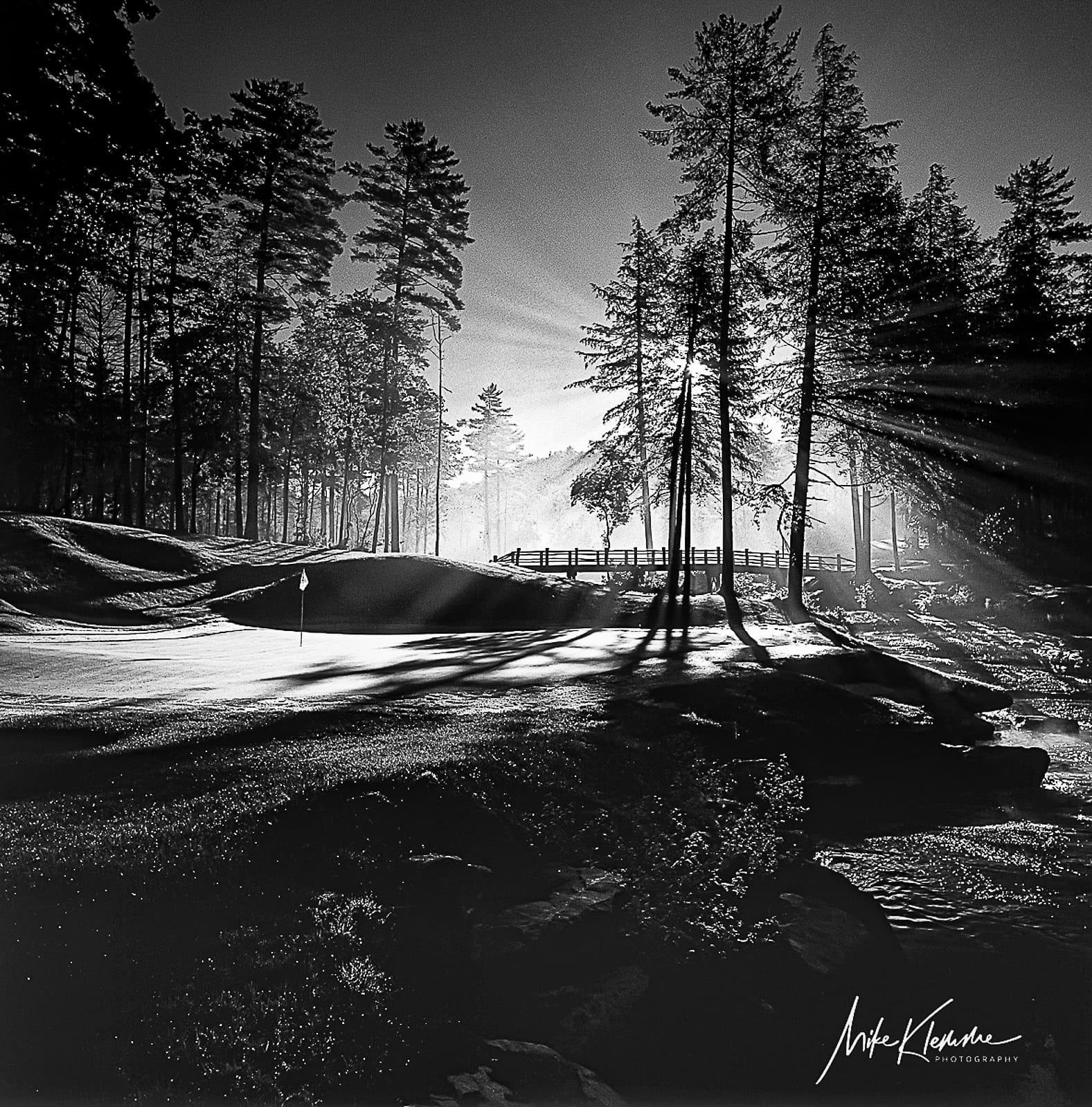 Wade Hampton Black and White Golf Wall Art | Monochrome Collection